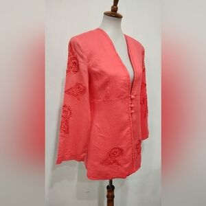 VINTAGE CORAL RAMIE JACKET